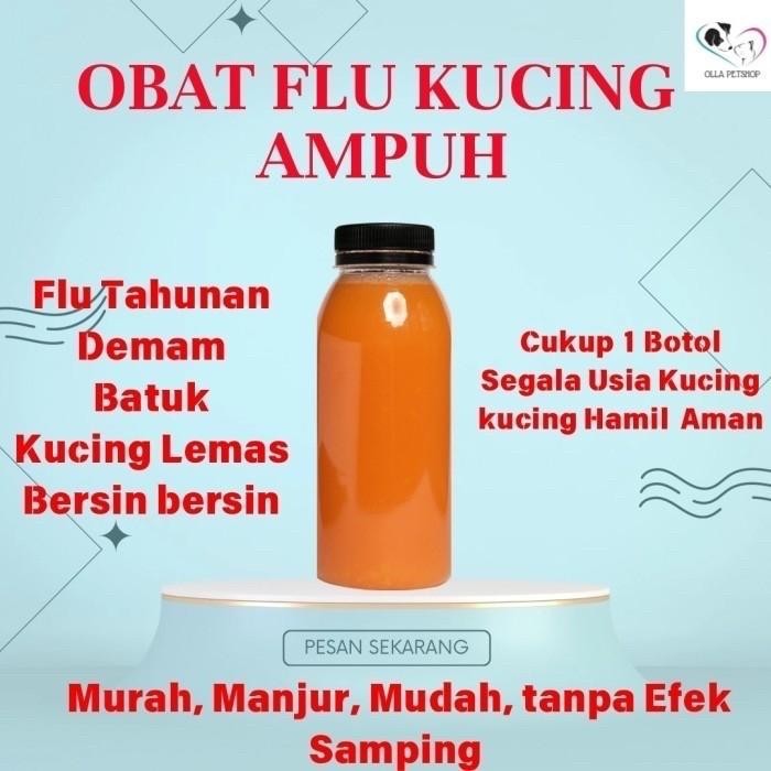 Obat Flu Kucing Ampuh Murah mengobati Batuk Demam Pilek kucing