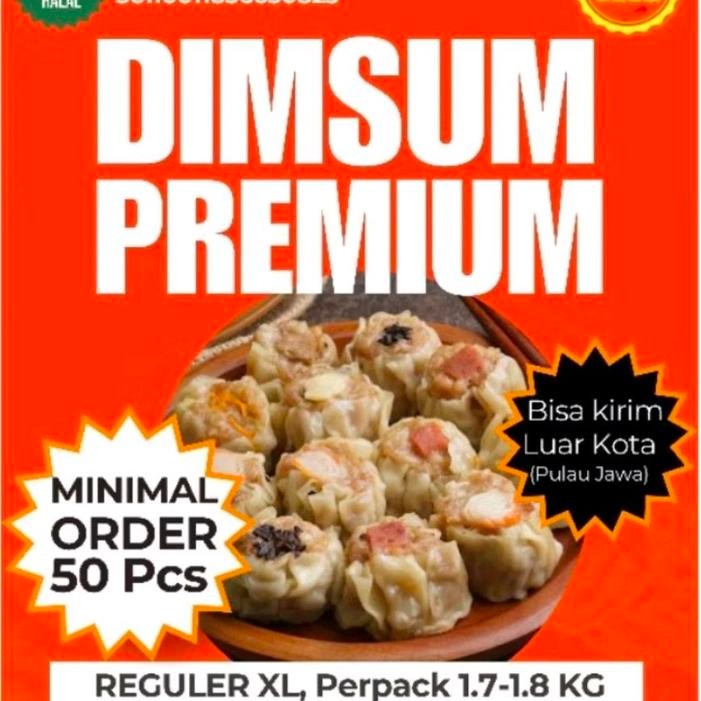 

REGULER SIZE XL!! (HARGA Perpack = isi 50 pcs) PABRIK Frozen food madame Dimsum ayam atau Siomay