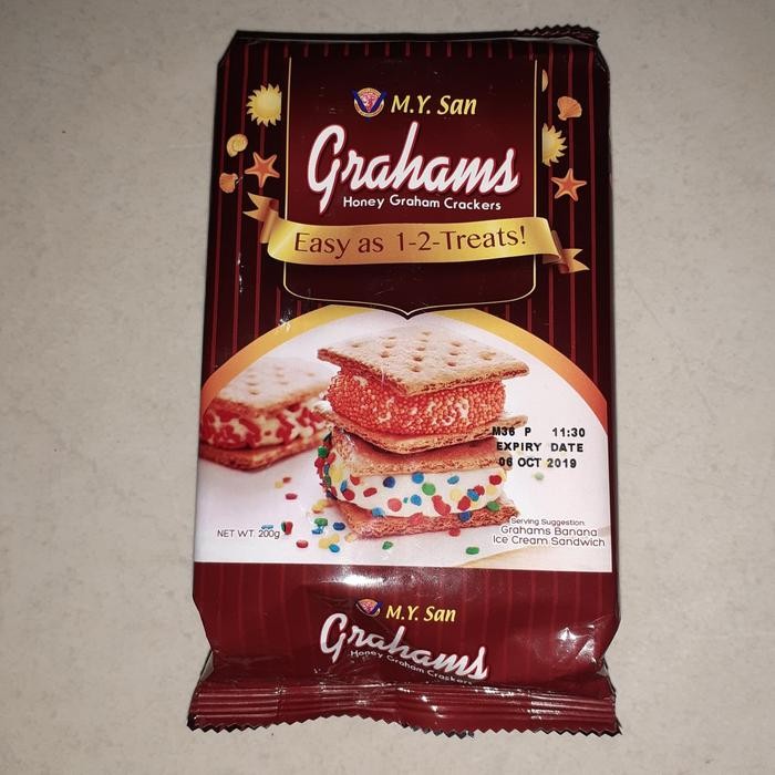 

MY San Grahams Honey Graham Crackers 200g Cemilan Kue Biskuit
