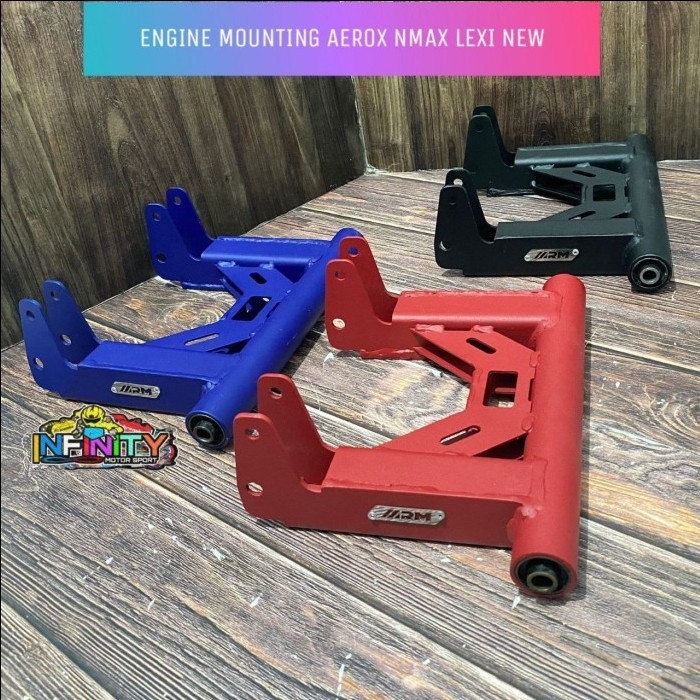 Engine Mounting Arm Aerox 155 New/Old-Nmax New 155 - Lexi Arumi Arm Black 5 Cm Motor