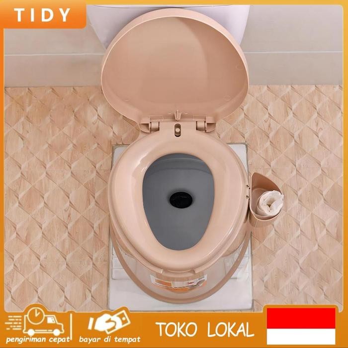Tidy Tribe Duduk portable Pispot kursi Toilet duduk Toilet kursi Pispot lansia Kursi pispot Ibu