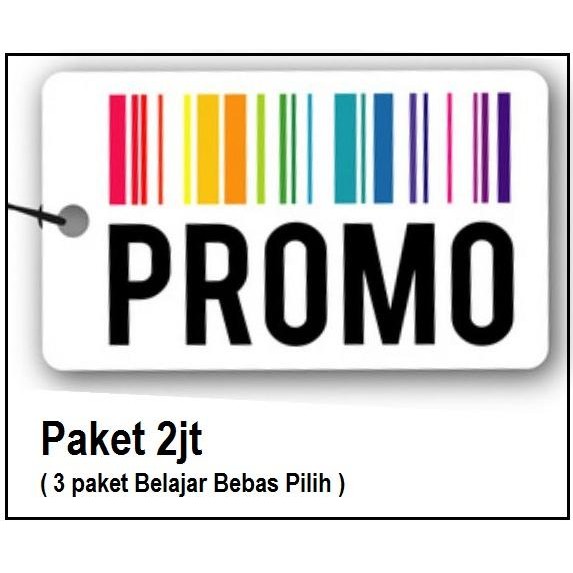 

PALING MURAH.! PROMO PAKET 2JT ( 3PRODUK PAKET BELAJAR BEBAS PILIH )