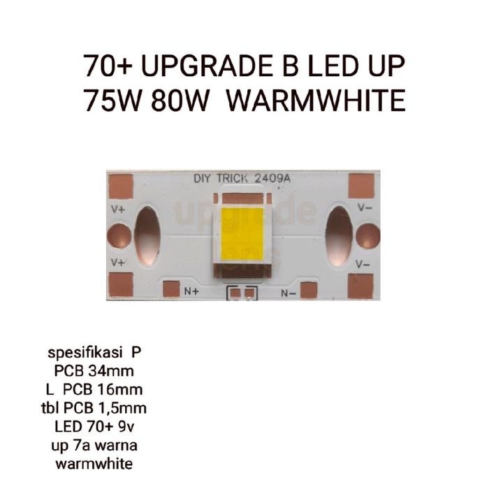 PREMIUM LED MCP CSP 7070 WARNA WARMWHITE TERBARU 75W 9V 7A 9C 3B KHUSUS UNTUK UPGRADE B LED MUSIM