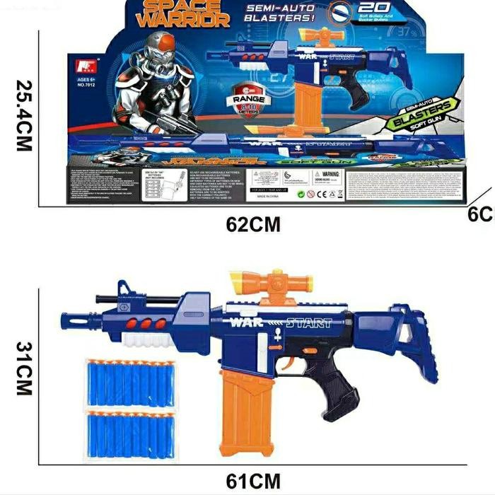 Mainan senapan nerf / senapan soft bullet