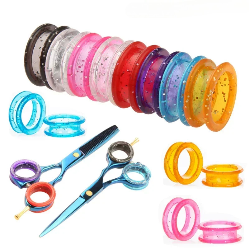 10Pcs Professional Pet Grooming Scissors Colorful Ring Set Fit For Dog Cat Hair Cutting Shears Hair
