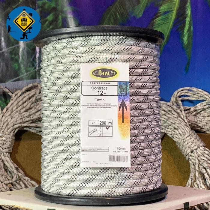 TERLARIS Tali Karmantel 12mm X 200 Meter Beal Statis / Tali Karmantel Beal / Tali Karmantel Murah