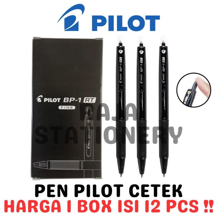 

AqibSaza PILOT BALL PEN CLICKER BP-1 RT BLACK BLUE PENA PULPEN CETEK PILOT BP-1RT HITAM BIRU LUSIN