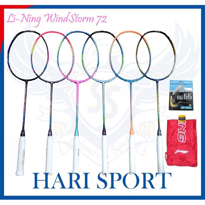 Lining Windstorm 72 - Li Ning Ws 72 Raket Badminton Bulutangkis Ringan