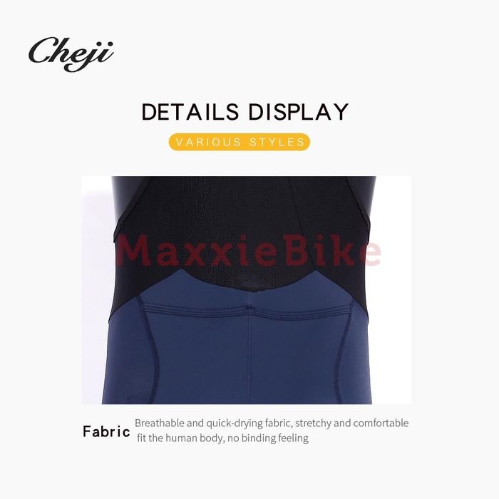 TERJAMIN CHEJI Celana Sepeda Pria Pendek BIB PRO CJ-Carson Padding Pocket Kantong BIB SHORT MEN PRO