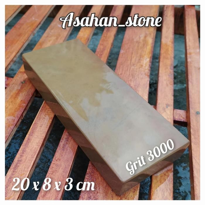 BATU ASAHAN ALAM GRIT 3000 NATURAL STONE SIZE 20X8X3CM