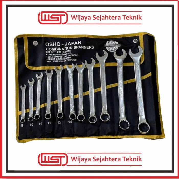 Osho Japan Kunci Ring Pas Set 11 Pcs 8-24 Mm Pas Ring Set 11 Pcs Osho