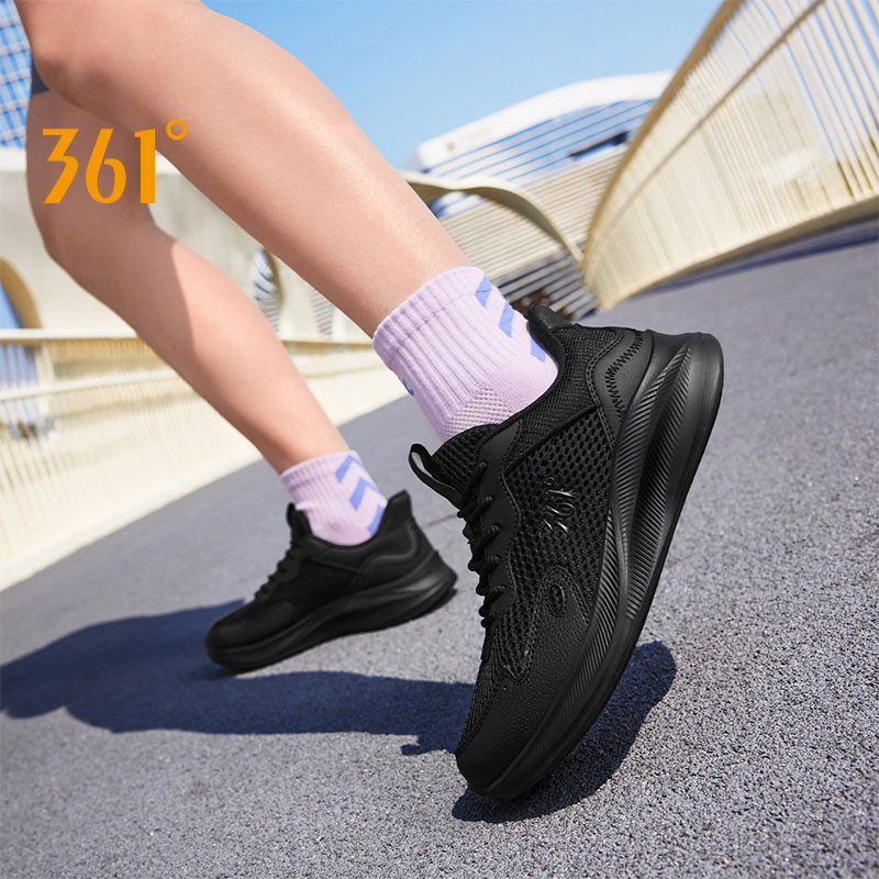 361 Degrees Women'S Running Shoes Lightweight Breathable Sole Shock-Absorbing Anti-Slip Mesh Durable