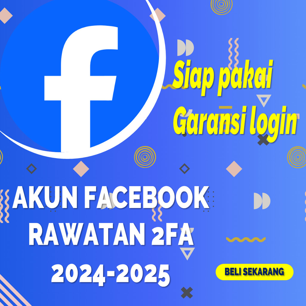Murah Akun Facebook Berkualitas A2F On Siap Pakai Akun Bergaransi