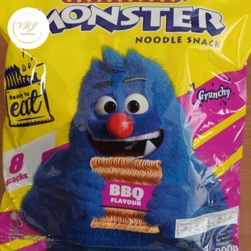 

mamee monster noodle snack jajanan jadul rasa Ayam Bbq