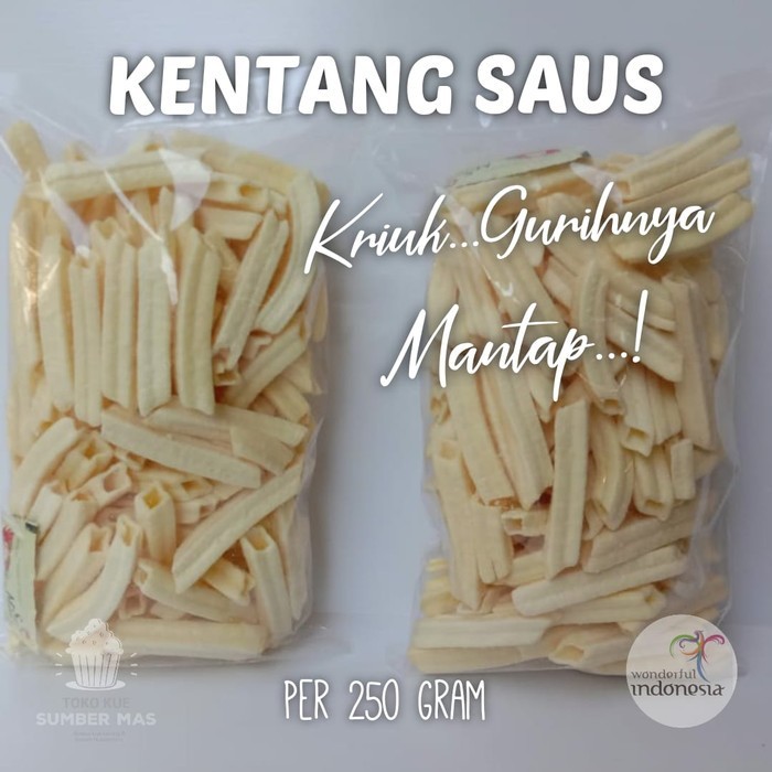 

KENTANG SAOS / KENTANG SAUS / POTATO / CAMILAN KILOAN 250 GR - 1/4 kg