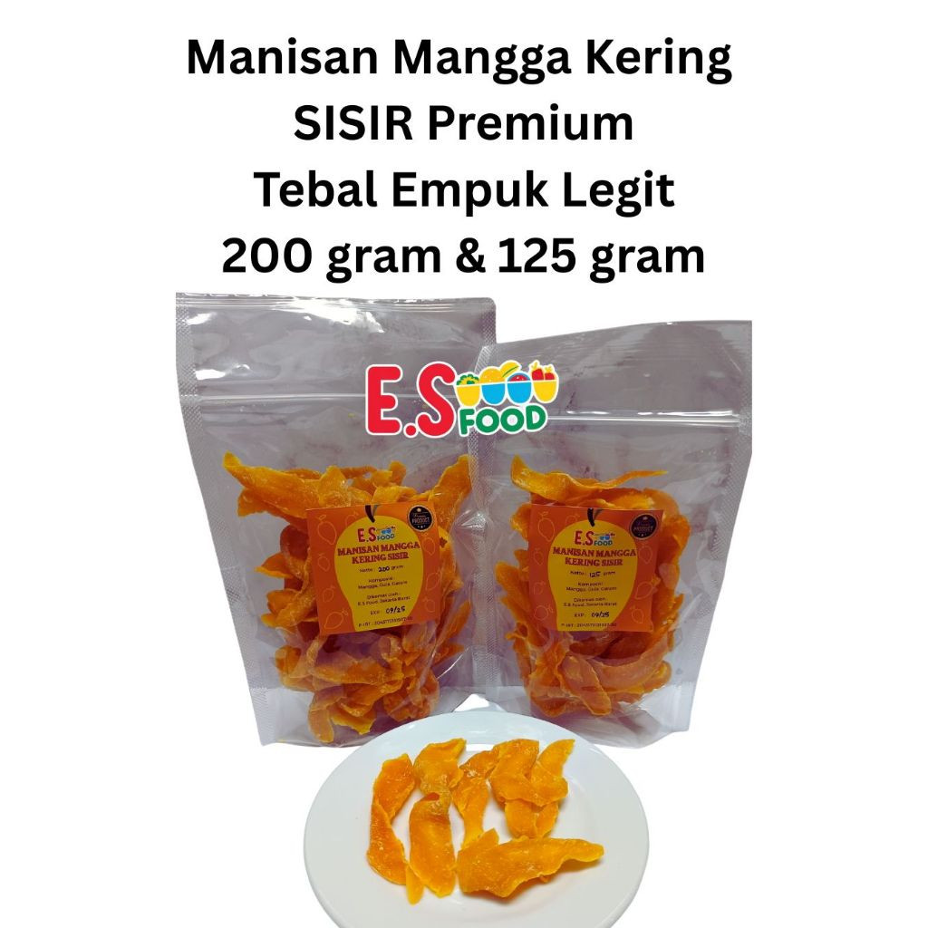 

Manisan Mangga Kering Madu Sisir Premium Cemilan Snack Soft Dried Mango Madu Premium Quality 125
