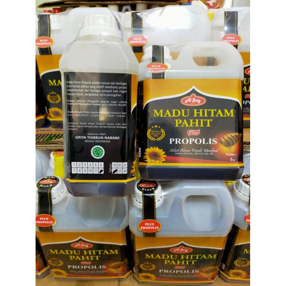 

Paket Super Madu Hitam Pahit Plus Propolis Albany 2Kg Exp 2022