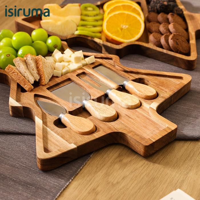 Telenan / Telenan Kayu / Hiasan Natal / Pine Chopping Board - Isiruma