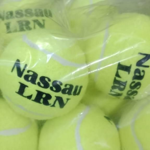 TERLARIS BOLA TENIS NASSAU / BOLA TRAINING NASSAU LRN ( isi 50 ) ORIGINAL