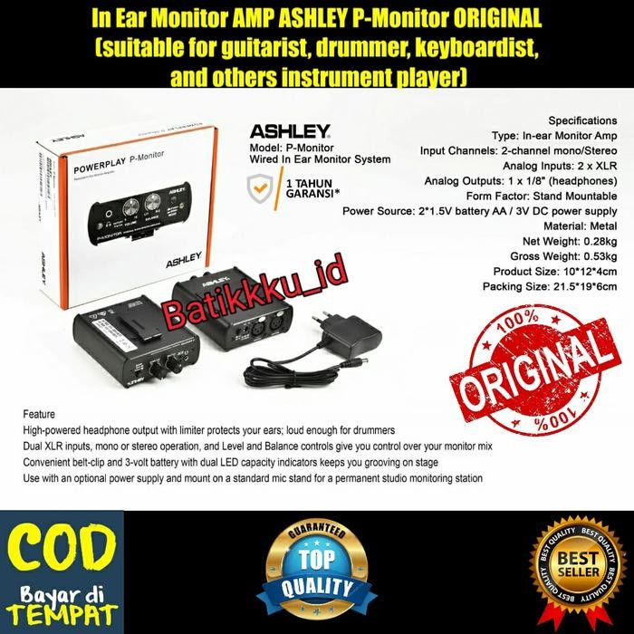 POWERPLAY IN EAR MONITOR ASHLEY P MONITOR PMONITOR ORIGINAL IN EAR MONITOR SYSTEM