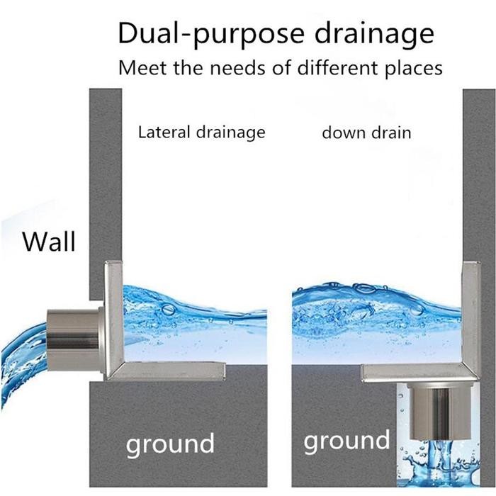3.5Inch Saringan Got SUS 304 Siku Floor Drain Saringan Dinding Sudut Floor Drain Wall Corner