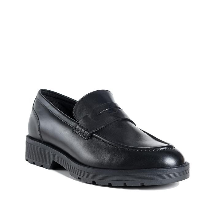 Prabu - Sepatu Kulit Slip On Pria Prayoga Black Loafers Shoes Flat #Gratisongkir