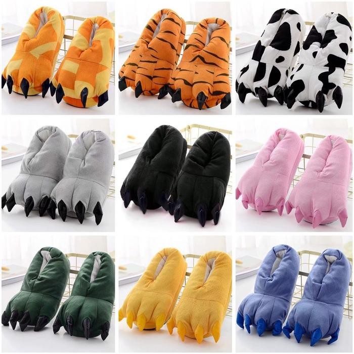 SEPATU ONESIE SANDAL RUMAH CLAW DINOSAURUS DINO