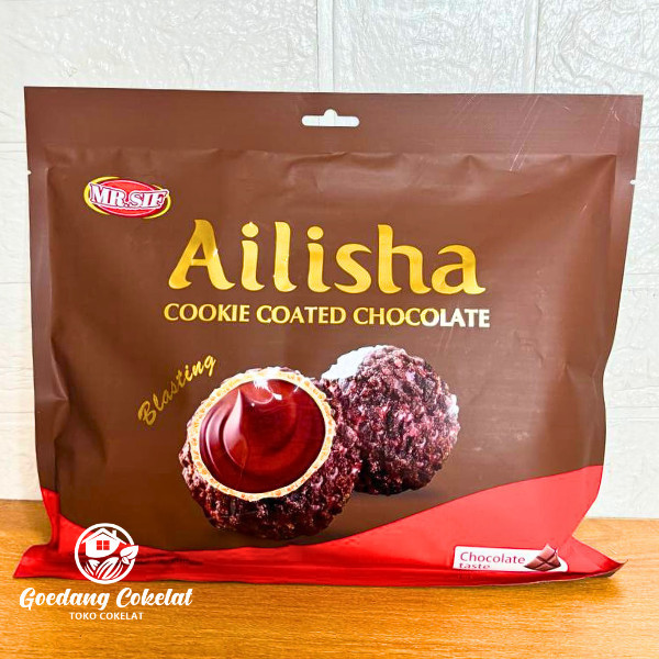 

MR.SIF Ailisha Golden Chocolate 200g Ailisha Cookie Coated Chocolate Coklat Cookies Ball Aneka Rasa
