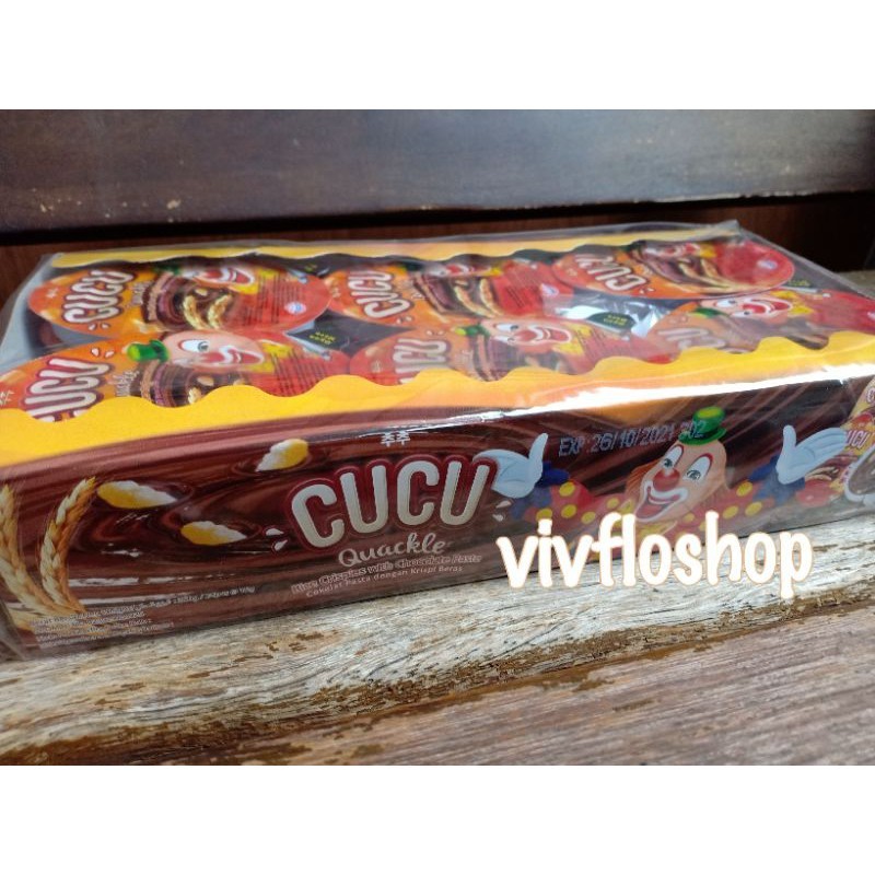 

Cucu Quackle (Cucu Coklat) Kemasan box isi 24 @ 15 gram)