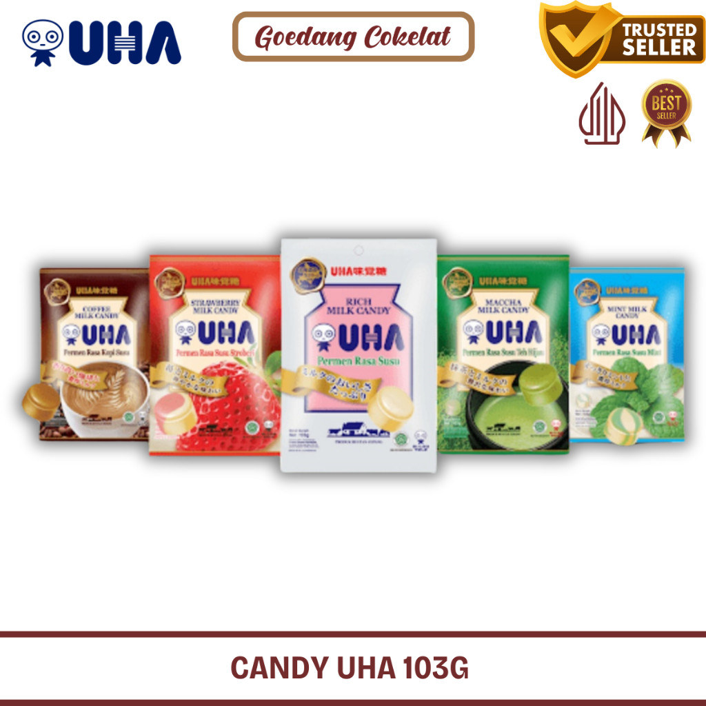 

Permen UHA Rich Strawberry Maccha Coffee Milk Candy Rasa Susu Strawberry Matcha Kopi Original 103gr
