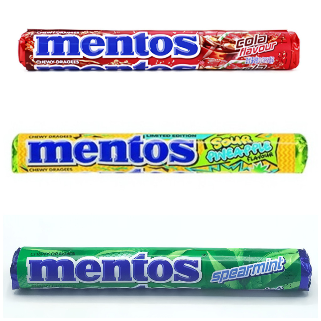 

[Harga Satuan] Mentos Batang Japan Caramel Apple & Mentos Batang Korea Sour Pineapple/Spearmint 37.5
