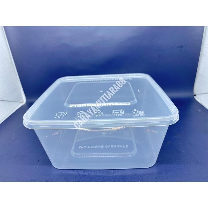 HK11- Thinwall /Kotak Makan Persegi/ Box Mika 1500Ml