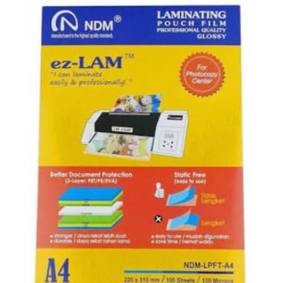 

Siap- Plastik Laminating NDM A4 225mm x 310mm Isi 100 sheets