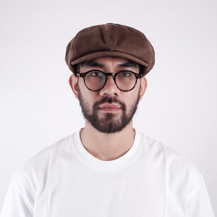 Goster Newsboy Cap - Nouvelles Brown Corduroy #Gratisongkir #Sale #Discount