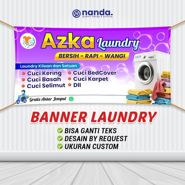 Gala Galore Spanduk Laundry Banner Laundry Toko Laundry Banner Jualan Spanduk Jualan Bener Ukuran