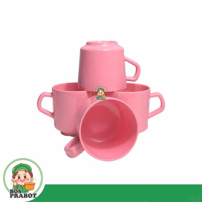 Gala Galore Mug Mini Melamin 200Ml 6 Pcs / Cangkir Ungu / Mug Mini Pink Kitchenware