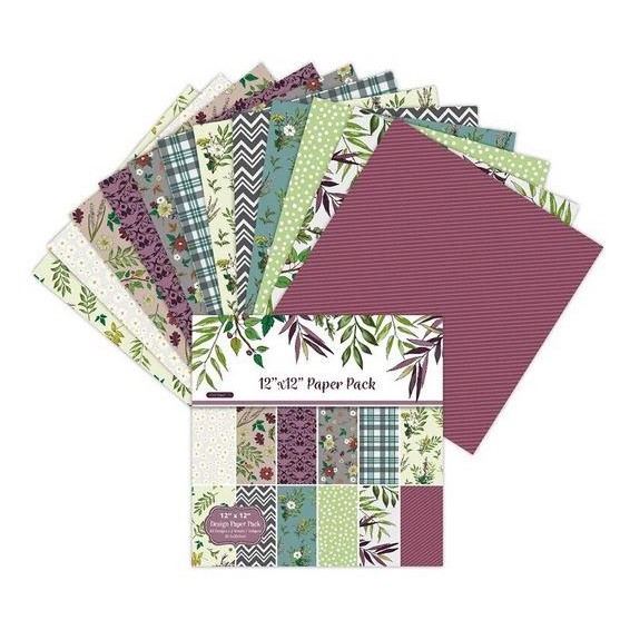 

SCRAPBOOKING PATTERNED PAPER 6"X6" - FLOWER BACKGROUND (24 SHEETS)