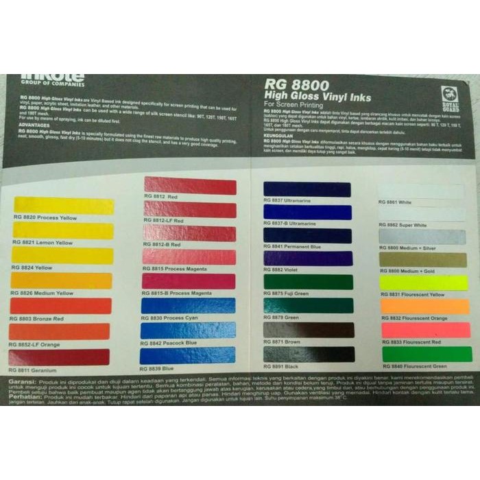 

RG 8832 FLUORENCENT ORANGE STABILO CAT SABLON BASIS MINYAK ROYAL GUARD