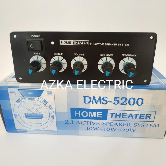 Mantap- Kit Power Amplifier Speaker Aktif 2.1 Channel DMS 5200