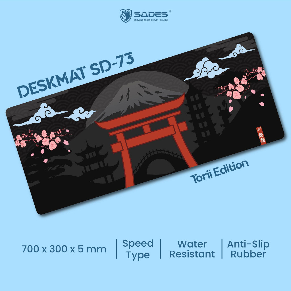 NEW PRODUCT MOUSEPAD GAMING SADES DESKMAT SD-73 TORII EDITION LUXELOOM845