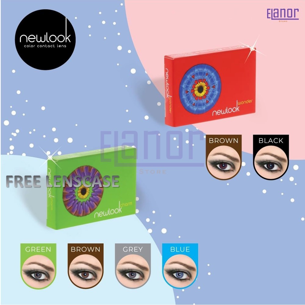 SOFTLENS NEWLOOK CHARM MINUS (-0.50 s/d -8.00) Y & BROWN