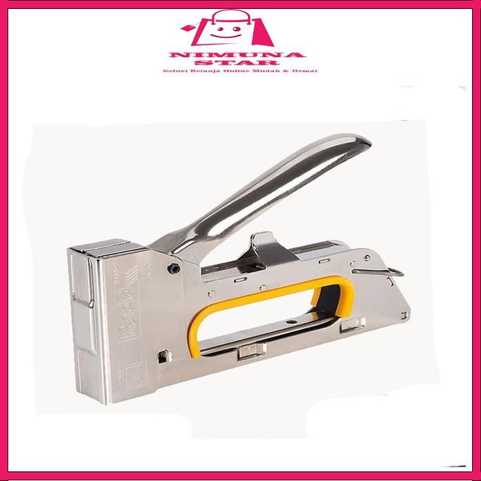 Sukkiystrore Alat Staples Tembak Stapler Tembak Guntacker Kayu Jok Kulit Motor Kuat Steples Hekter