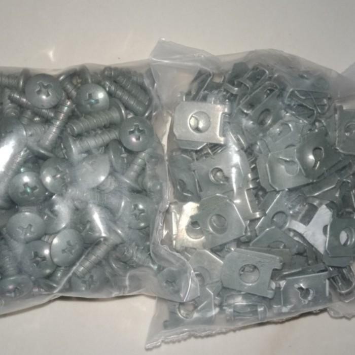 Sukkiystrore Isi 50 Pcs Baut Skrup Scrup Sekrup Kasar Body Bodi Yamaha Honda