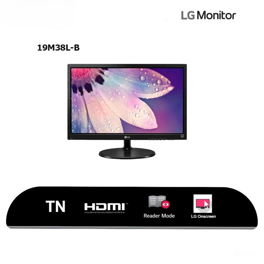 Monitor LG 19 inch 19M38L-B 18.5" HDMI HD LED Monitor Garansi