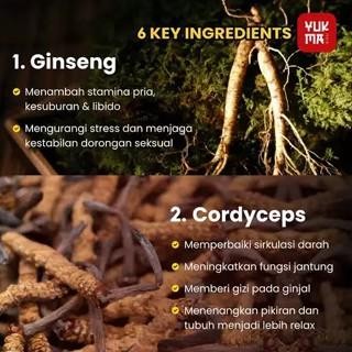 SALE YUKMA Suplemen Herbal Aman Tanpa Efek Samping Ginseng Cordyceps Tongkat Ali Penambah