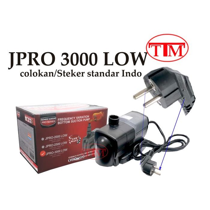 SUNSUN JPRO 3000 LOW POMPA KOLAM IKAN KOI AQUARIUM POMPA CELUP LOW WATT