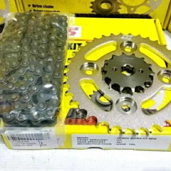 Gear Gir Set Sss Chainkit Supra Fit New, Revo , Supra X 125 Racing