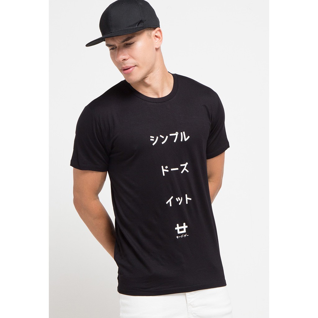 【COD】Third Day kaos instacool pria unisex sdi katakana logo tshirt hitam MTC81A navy MTD90F hijau ar