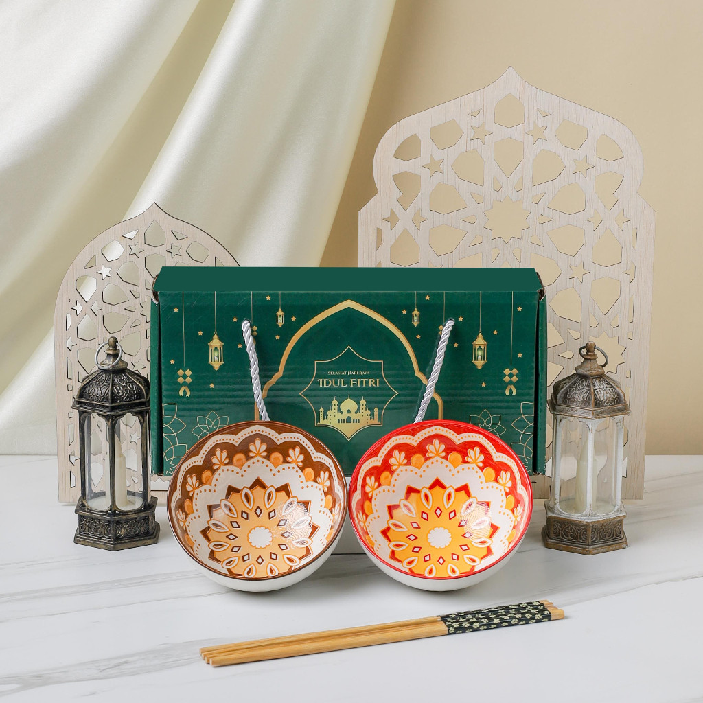 

best sale nexxio [hampers mangkok set isi 2] premium motif / mangkuk peralatan makan porselen