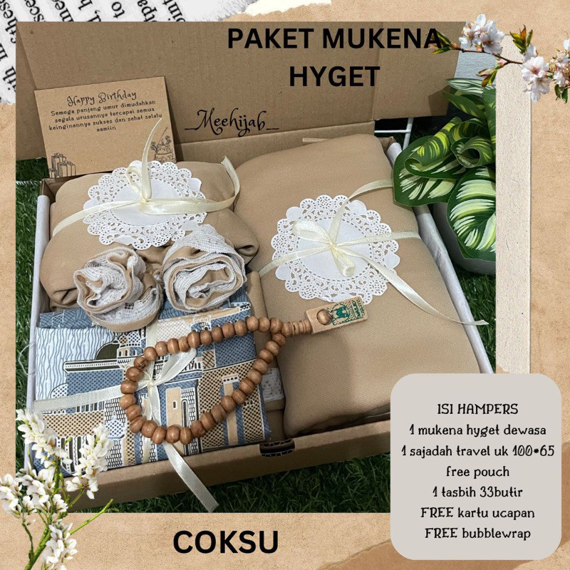 

big promo *meehijab* hampers mukenah hyget murah kado pernikahan ultah